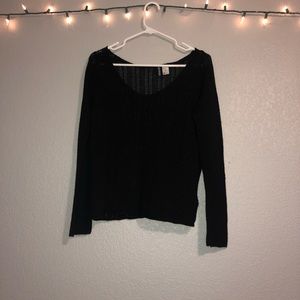 H&M black knit sweater